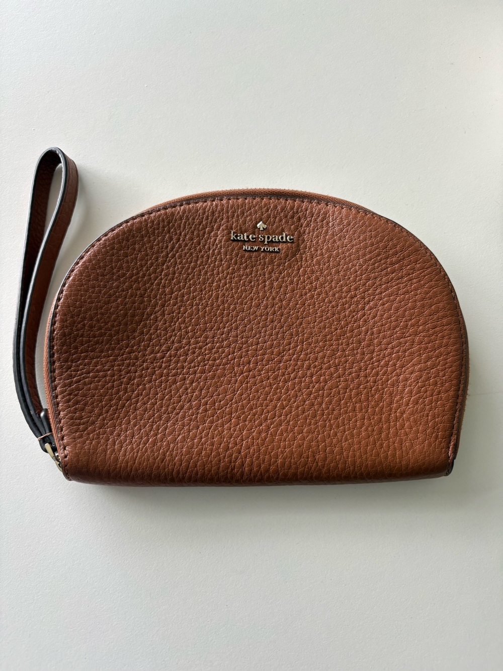 Kate Spade Brown Round Wristlet